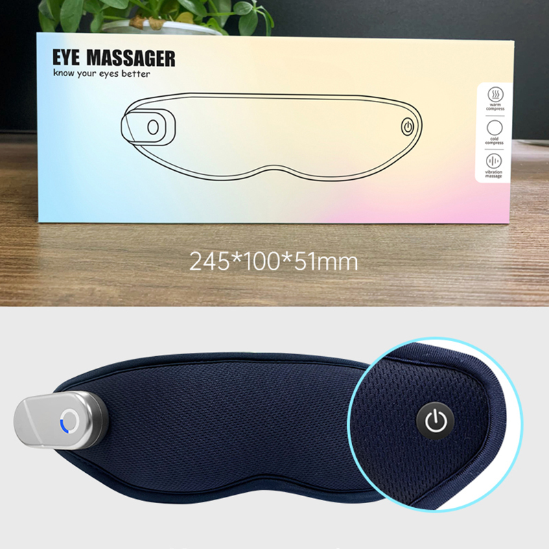 OEM ODM Vibration Eye Massage Equipment Electric Smart Eye Massager with Heating and Cooling