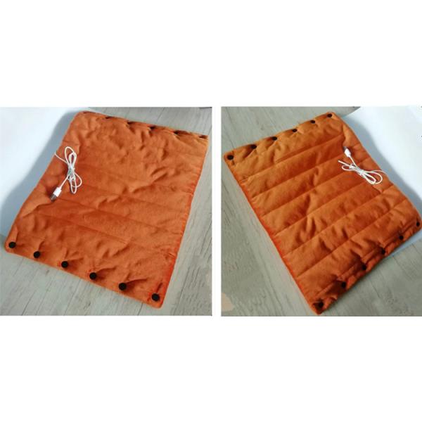 Подушка офисного стула с подогревом из полиэстера/хлопка, съемная и моющаяся