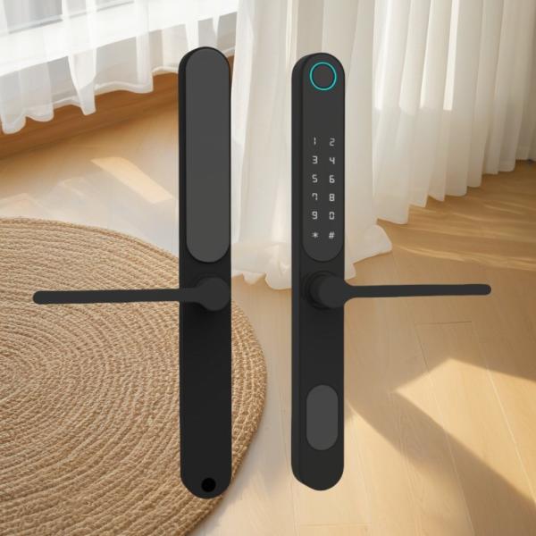 Biometric Keyless TUYA Smart Lock for 35MM Panel Aluminum Sliding Glass Door