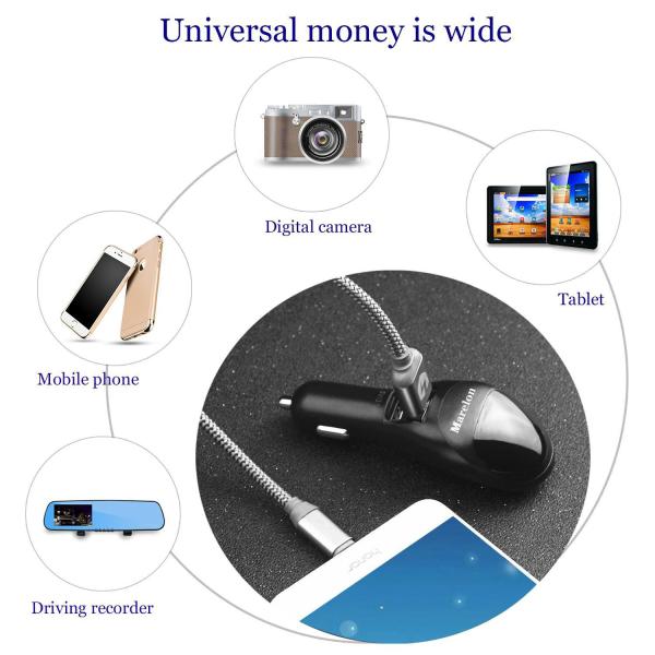 Car Phone Charger With Air Purifier , Fast Car Charger With LED Display