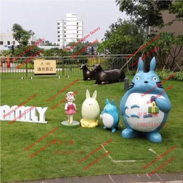 Outdoor Garden deco cartoon statue frozen character statue in garden/ plaza/ shopping mall