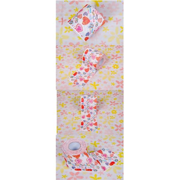 embossed cute 2ply printed toilet paper