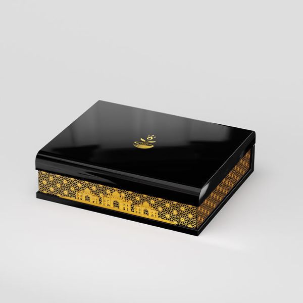 Luxury Gift Box Custom MDF Wooden PU Leather Gift Packaging 2 Slots Wooden Perfume Gift Box for Perfume
