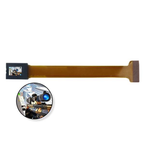Micro pantalla de 0.23 pulgadas AMOLED Módulo monocular, 640x400 Alta resolución, compatible con pantallas AR del casco, de color completo / verde único opcional, bajo consumo de energía, autoiluminado y alto contraste