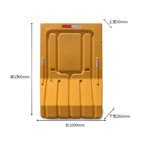 Строительная площадка Пластиковый дорожный барьер Настроенный на заказ Водонаполненный барьер