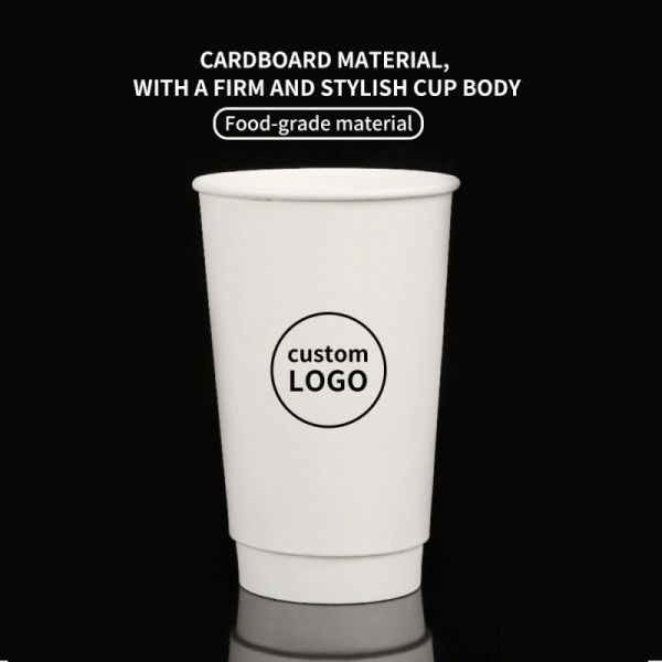 Food Grade 8oz/12oz/16oz Hot Cold Drink Paper Cups Disposable For Beverage Shop