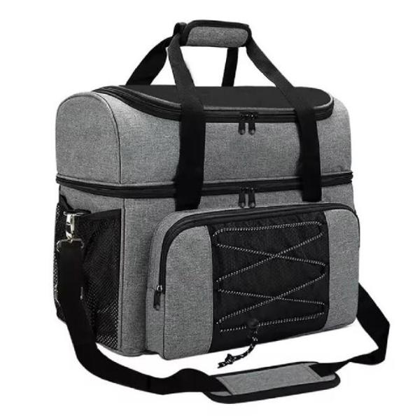 Customized Sports Bowling Tote Bag Bowling Extra Accessories Two Balls Tote Bag With Padded Ball Holder