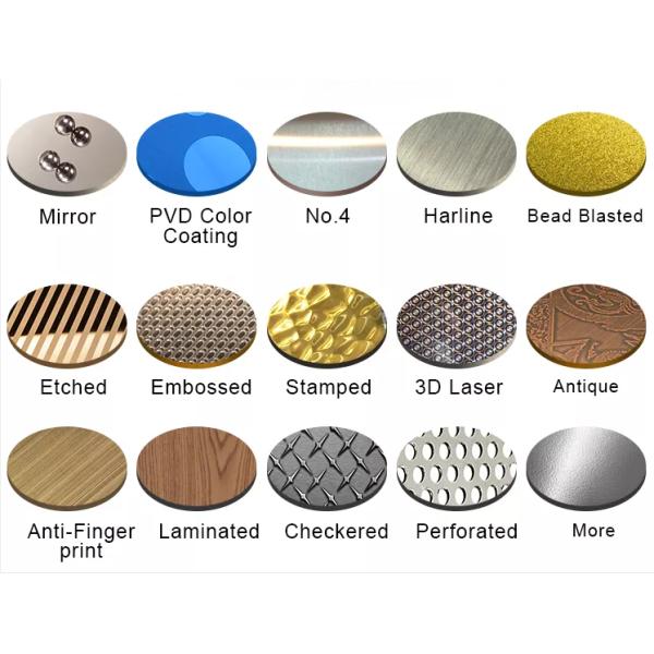 ASTM 201 304 316 Inox Color Stainless Steel Sheet For Decorative