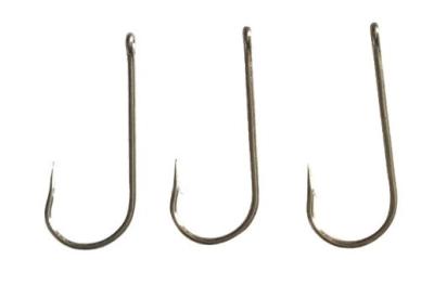 Round Bent Sea Fishing Hooks , Commercial Fishing Hooks White Nickel
