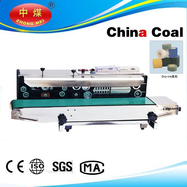 Stainless Steel Body Continuous Bag Sealing Machine With Solid-ink Coding