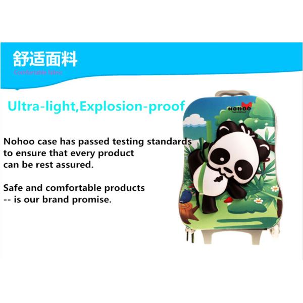 Animal Print Kids Hard Case Luggage / Suitcases For Kids Cartoon Panda Pattern