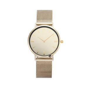 Luxury 36mm Stainless Steel Quartz Watch Custom Logo Ladies Mirror