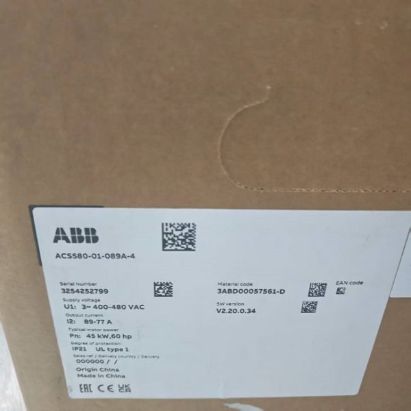 ACS580-01-089A-4 ABB High Performance Variable Speed Drive Industrial Applications