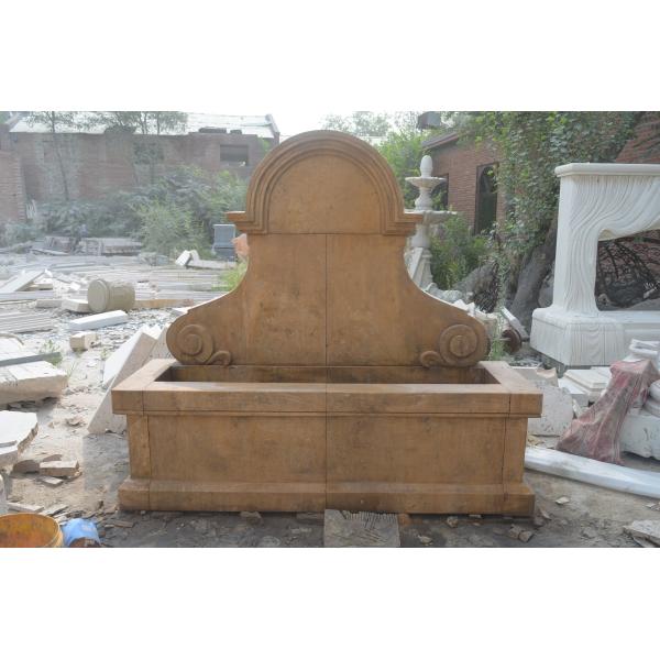 Large Marble Column Stone Water Fountain Outdoor Decoration