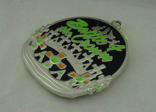 Zinc Alloy Die Casting Silver Martial Arts Medals 3D Medal 3.5 Inch