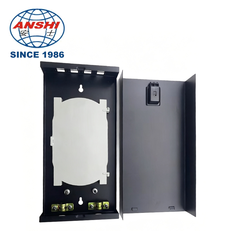 8 Core Indoor Metal Fiber Optic Distribution Box Uncut Cable PO Fiber Optic Patch Panel Type