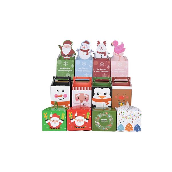 Christmas Apple Favor Gift Candy Chocolate Folding Paper Box Luxury Cardboard