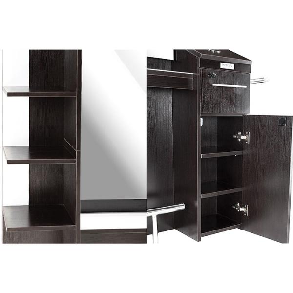 Durable Mackup  Salon Mirror Station , Beauty Salon Stations With 3/16'' Thick Mirror