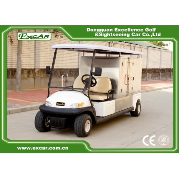 10 Inch Four Wheels Electric Golf Carts STEEL CHASSIS With 2 Seaters