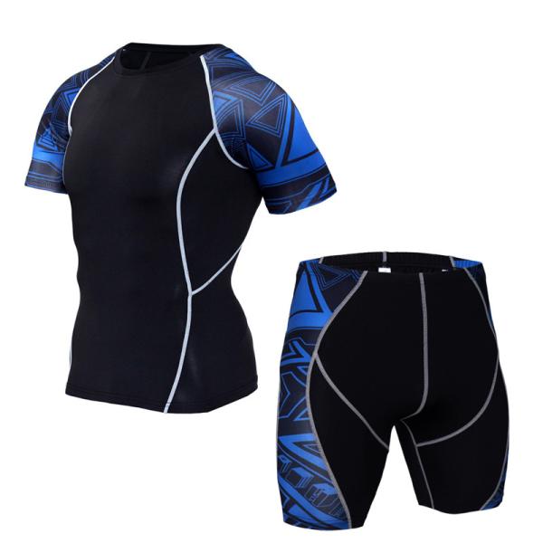 Quick Dry Breathable Gym Rash Guards Suit Sports Set Sport Men