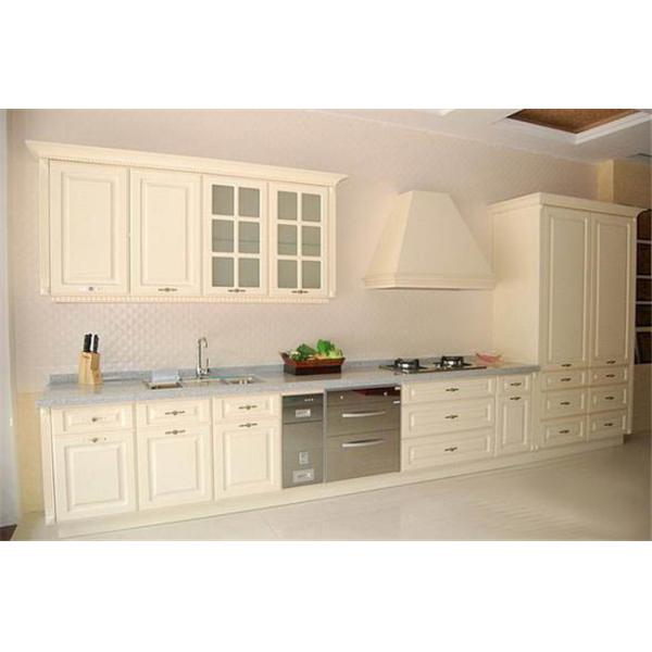 White Replacement Kitchen Cabinet Doors , European Style MDF Cupboard Doors