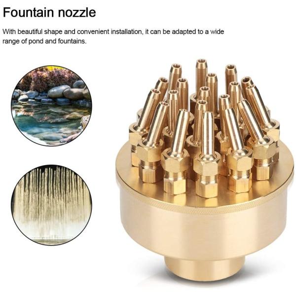 100Kpa 12m3/H Adjustable Water Fountain Jet Nozzle
