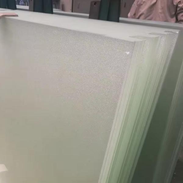 Extra Frost Clear Satin Decorativo Ácido Gravatado Vidro para Escalão Apartamento de pátio