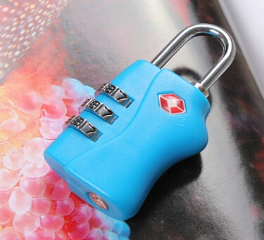 3-digit travel bag accessories lock alloy zinc