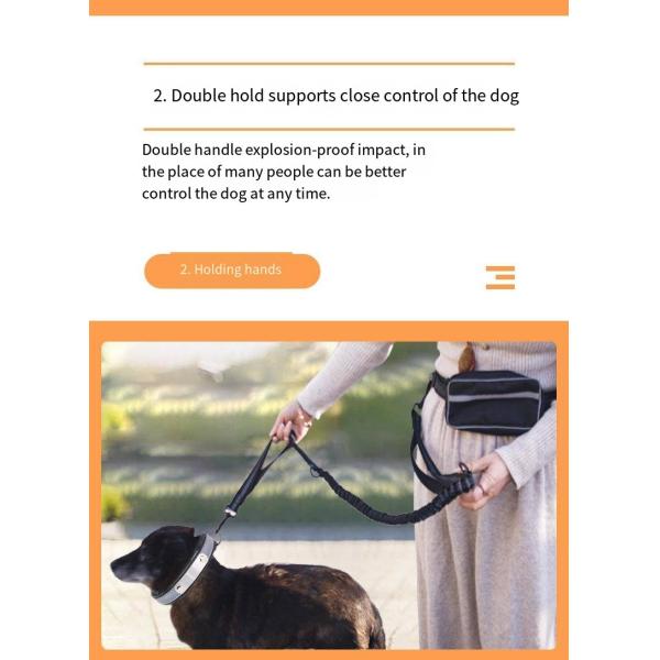 Домашние любимцы спортивные бега отражающий материал Leash Dog Double Handle Leash