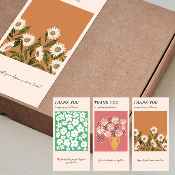 Thank You Self Adhesive Sticker Package Mailer Box Seal Label Sticker Custom Printing