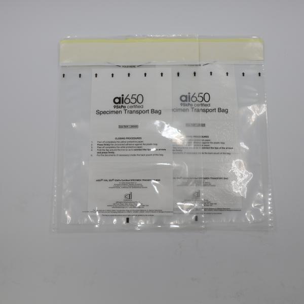 Polyethylene 95kPa Specimen Delivery Bag Gamma Radiation Sterilization  500mL Capacity
