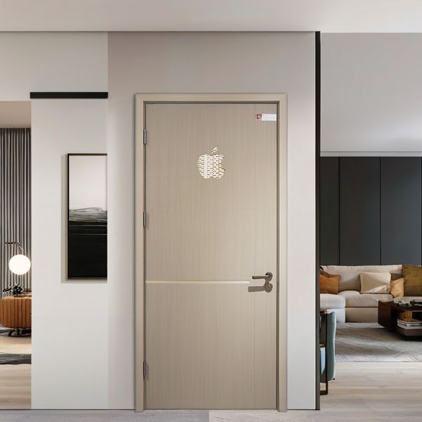 Unfinished Original Wood Doors Custom Crafted Waterproof Solid Wood Office Doors
