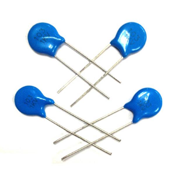 Blue HV 103K1KV Ceramic Disc Capacitor 10nF 1000V 10%  Y5V P5mm