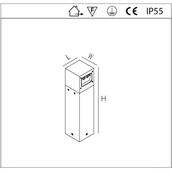 3 * 1W 2700K Outdoor Stand Yard LED Lights IP55 220 - 240V Pure Aluminum For Park
