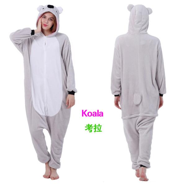 Traje para adultos com 20 desenhos animados de animais Microfibra Flanela Velocidade Roupas de dormir