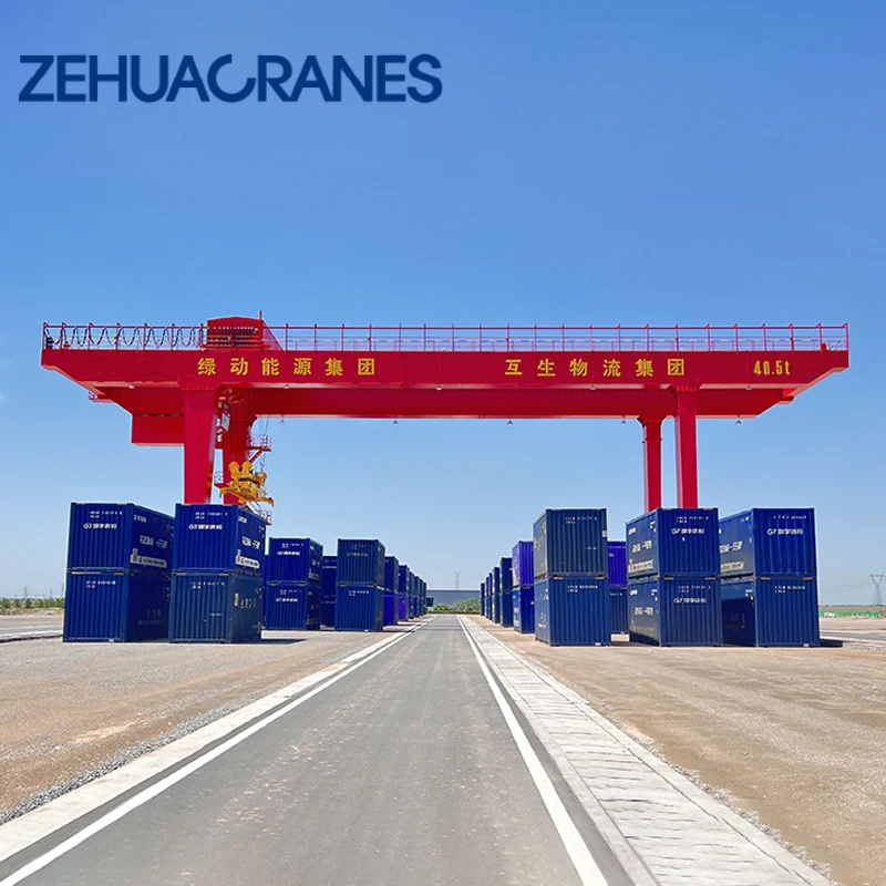 Container Rail Gantry Crane RMG 20-50 Ton Automated Rail Mounted Crane for Freight Yard Terminal Handling