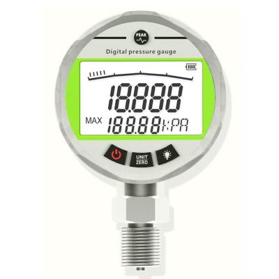 os dígitos LCD do seletor 4 de 60mm indicam o calibre de pressão RS485 de Digitas