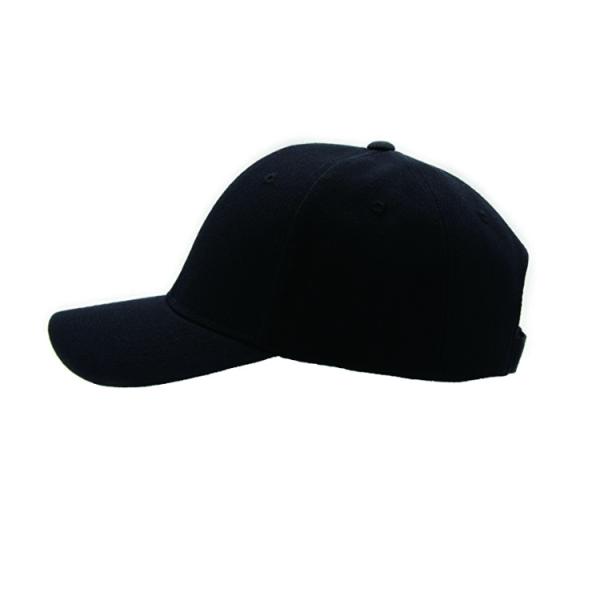 Adjustable Plain Black Outdoor Baseball Caps , 6 Panel Mens Baseball Hats