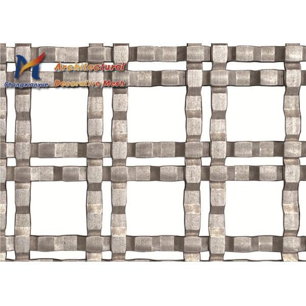 18mm Architectural Woven Wire Mesh Infill Panel Electrolytic Polishing