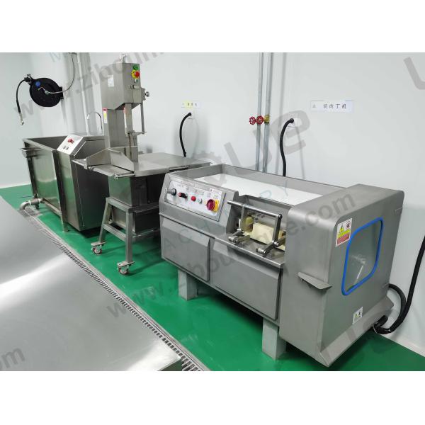 400 кг Коммерческая кубическая резалка мяса для нарезания замороженного мяса 1480*800*1000 мм