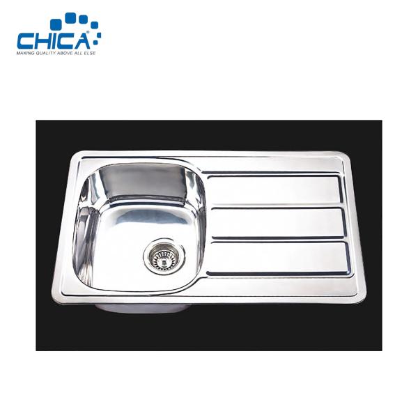 Hot Sale Stainless Steel Kitchen Sink Single Bowl Kitchen Sink Topmount Kitchen Sink With Wing