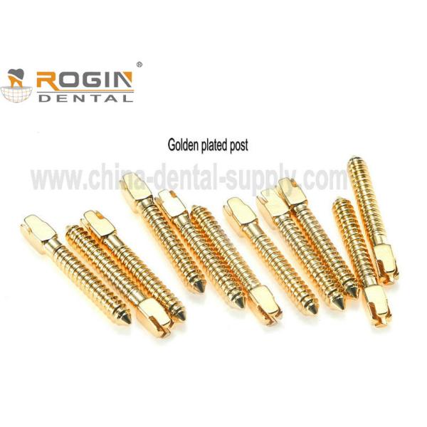 Titanium / Gold Plated Dental Screw Post 120/ 240 Pcs With Refill Screw Posts