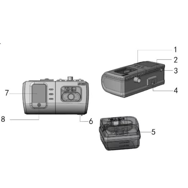 24V Sleep Apnea Machine CPAP , APCV Portable Air Breathing Machine