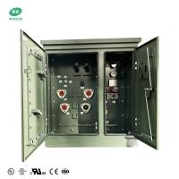 Transformateur à plateau montré à une seule phase de 15kva 200Hz 2400V alimentation en boucle CSA ANSI IEEE Transformateur de distribution rempli de liquide standard