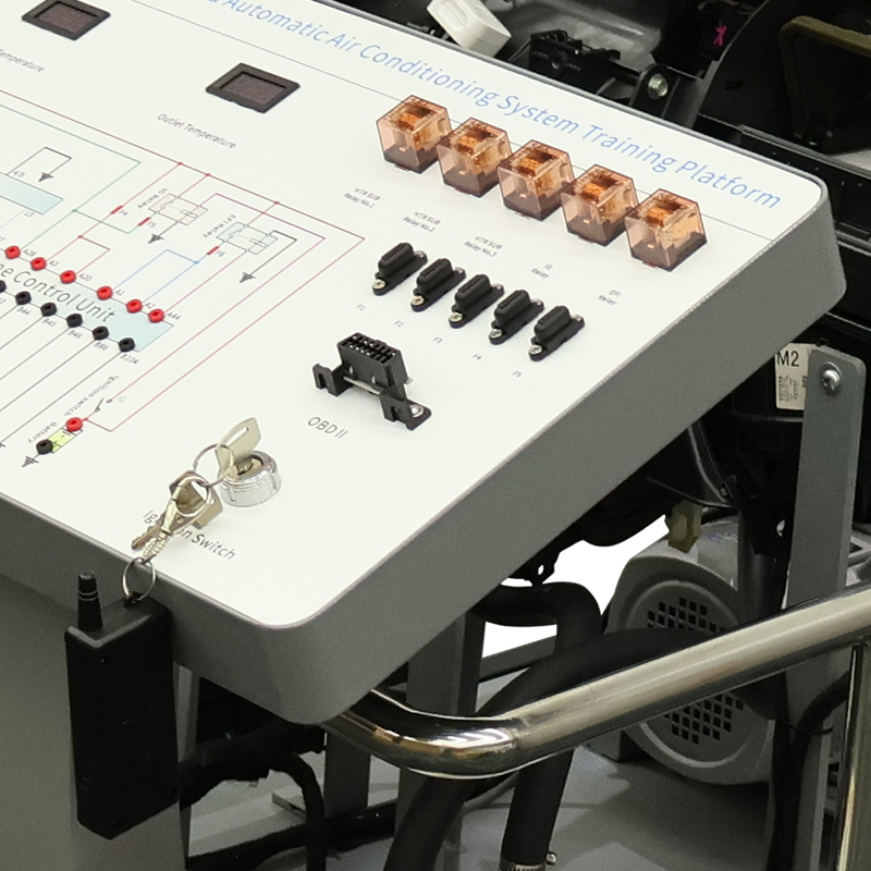 Automotive Air Conditioning Training Equipment for Vehicle HVAC Teaching with Automatic Electronic Control System