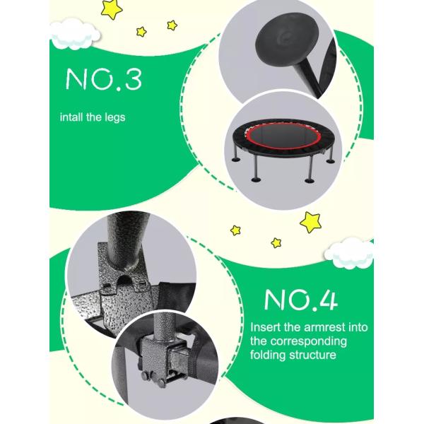 батут фитнеса опоры рессоры 74cm мини для взрослых