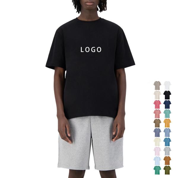 Thick 250Gsm Oversided Blank T Shirts Plain 100% Cotton For Printing