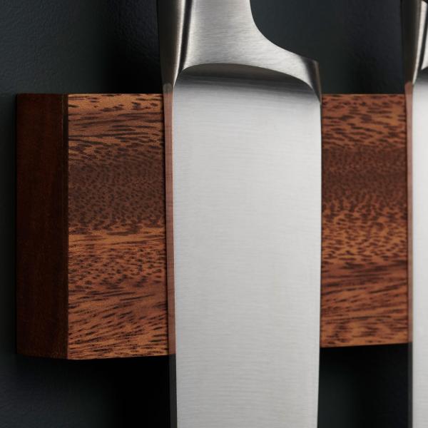 16 Inch Professional Wooden Magnetic Knife Strip Space-Saving Knife Rack With Power Ideal for Blocks Roll Bags