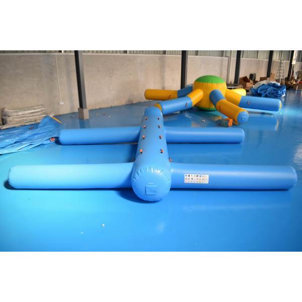carrera de obstáculos inflable del agua de la lona del PVC de 0.9m m para la piscina