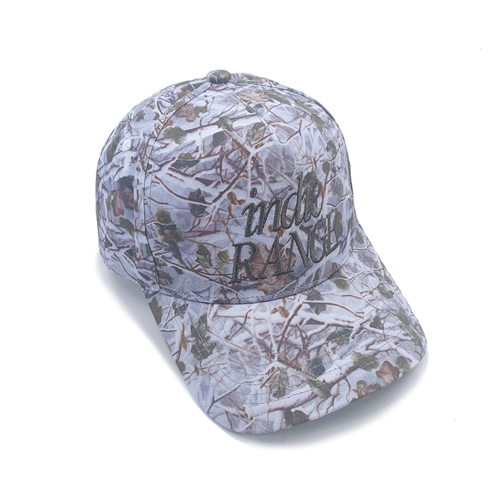 Women Baseball Cap Custom 5 Panel Full Printing Camo Pattern Embroidery Logo Cotton High Crown